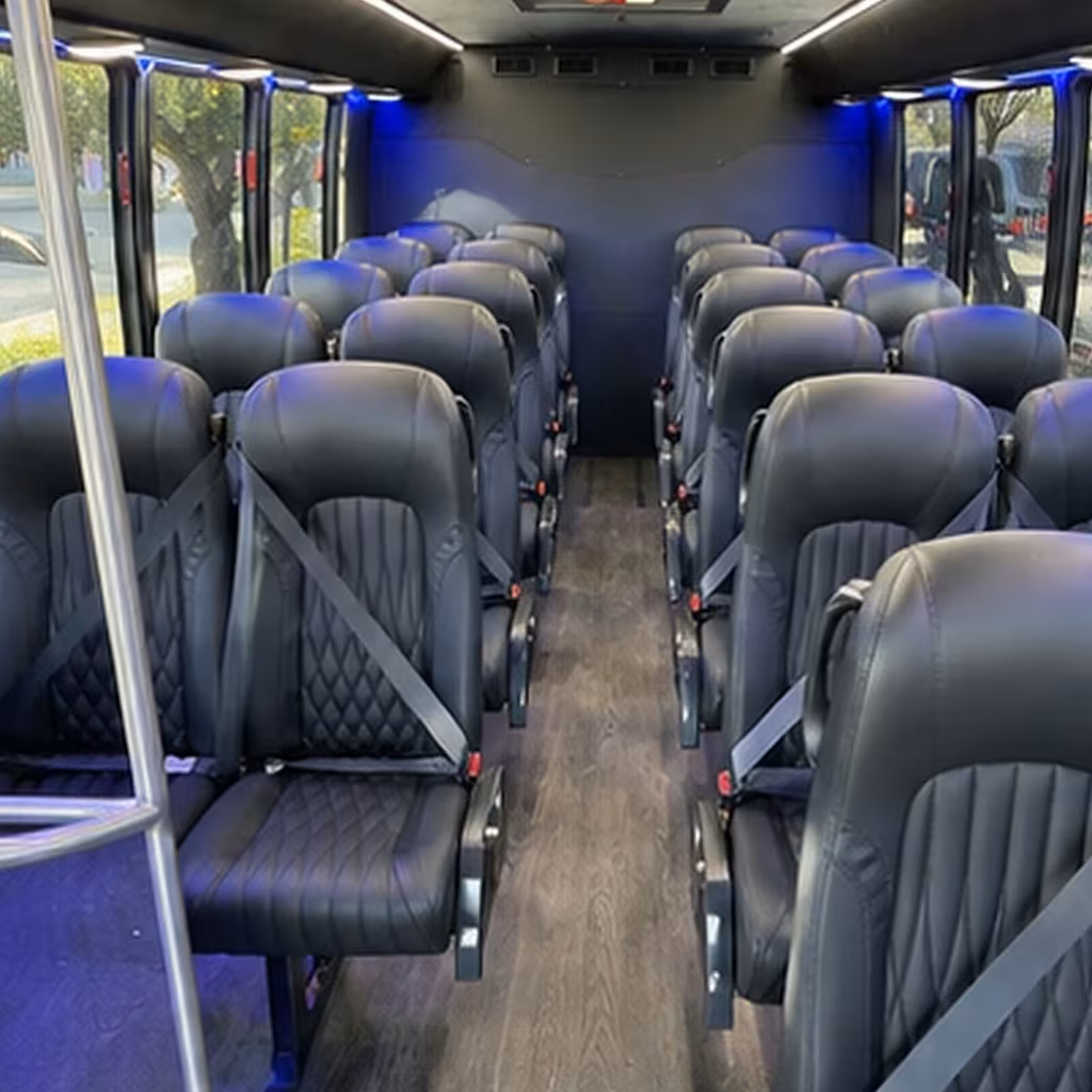 28 passenger minibus interior
