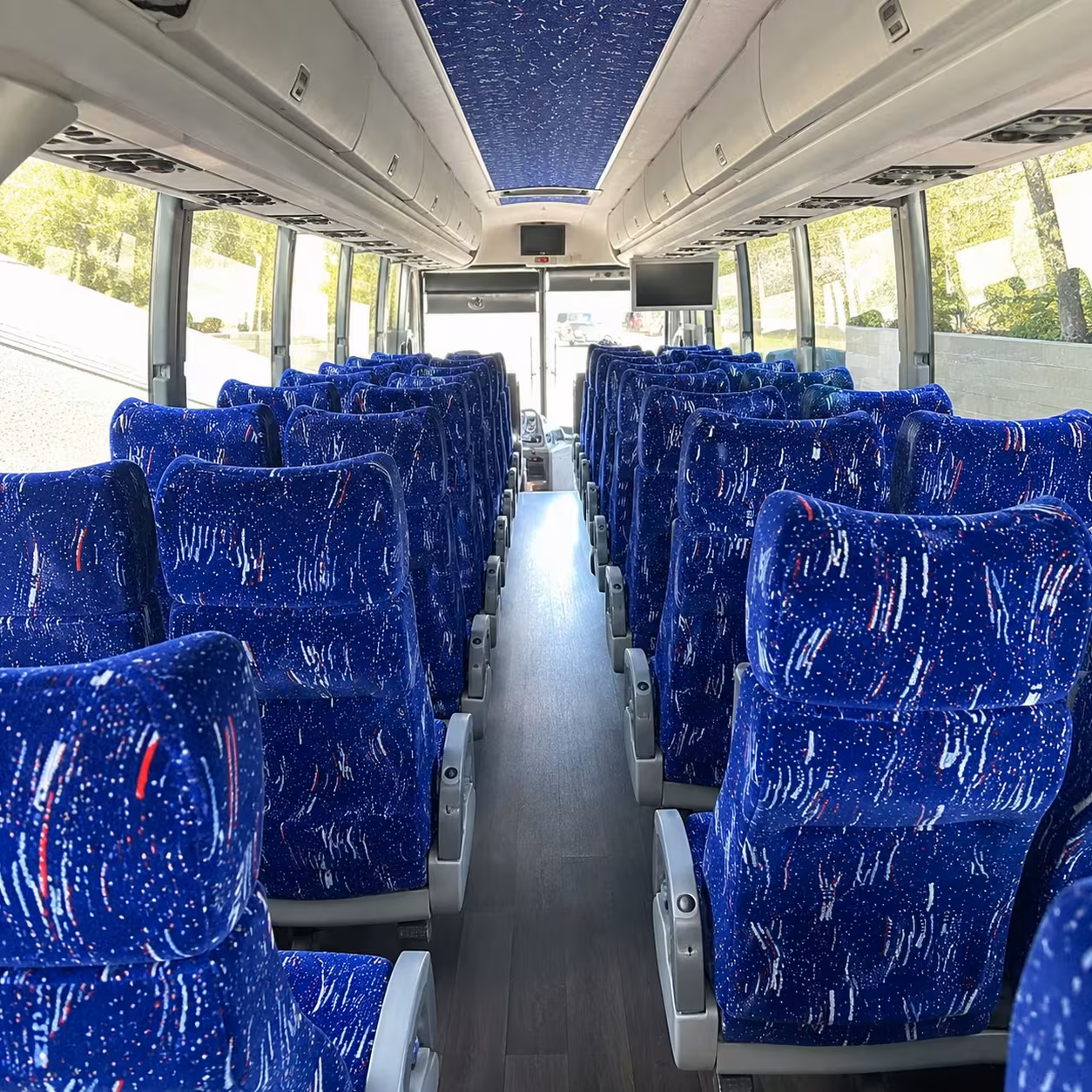 west jordan charter bus interior