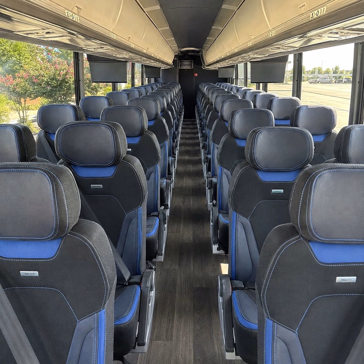 west jordan charter bus rental interior