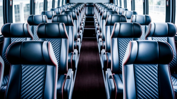 west jordan 50 passenger charter bus inside