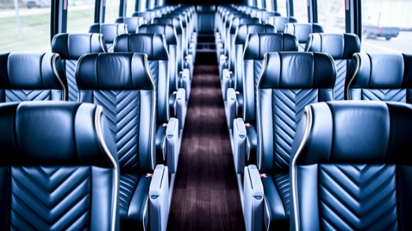 west jordan 56 passenger charter bus inside